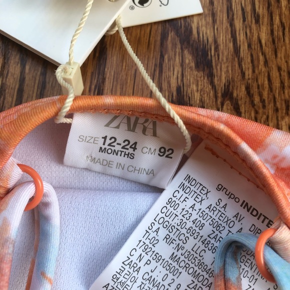 NEW Zara Tie Dye Swinsuit - Picture 3 of 5